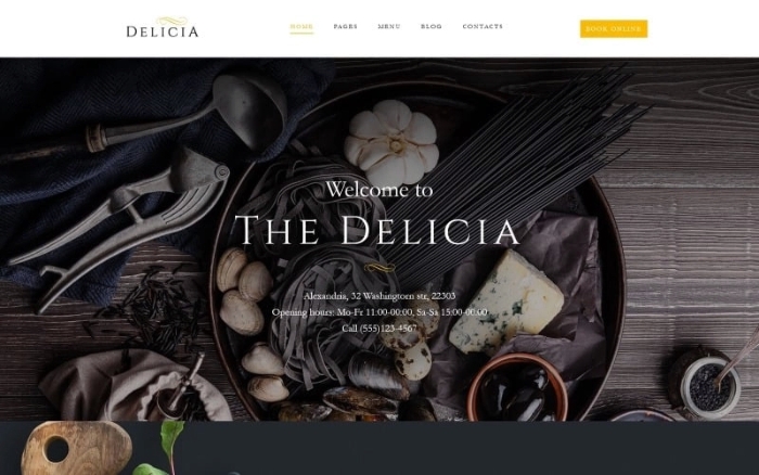 Delicia – Restaurant Responsive WordPress Theme 1.0.0
