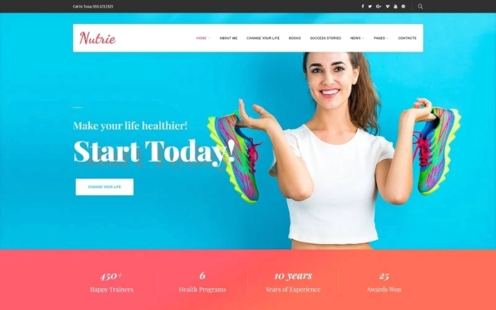 Nutrie – Health Coach WordPress Theme 1.0.9