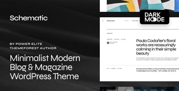 Schematic – Minimalist Blog & Magazine WordPress Theme 1.0.3