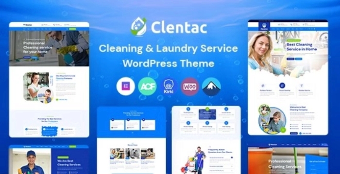 Clentac – Cleaning Services WordPress Theme 1.0