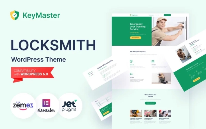 KeyMaster - Security Services WordPress Theme 1.0.1