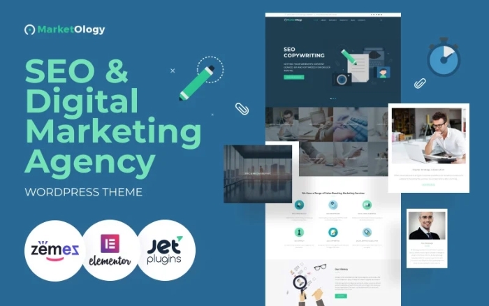 MarketOlogy – SEO and Marketing Agency Responsive WP Theme 1.0.0