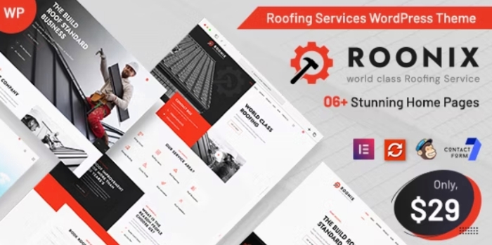 Roonix – Roofing Services WordPress Theme