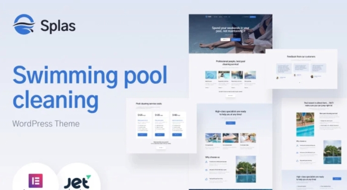 Splas - Swimming Pool Cleaning WordPress Theme and Maintenance Service 1.0.1