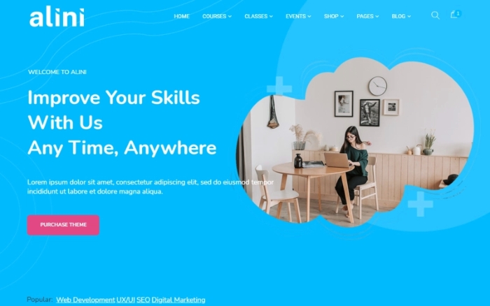 Alini – E-learning & Training LMS WordPress Theme 1.2.1