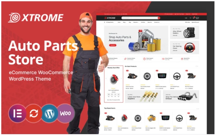 Xtrome – Auto and Spare Parts WooCommerce Theme 1.0.0