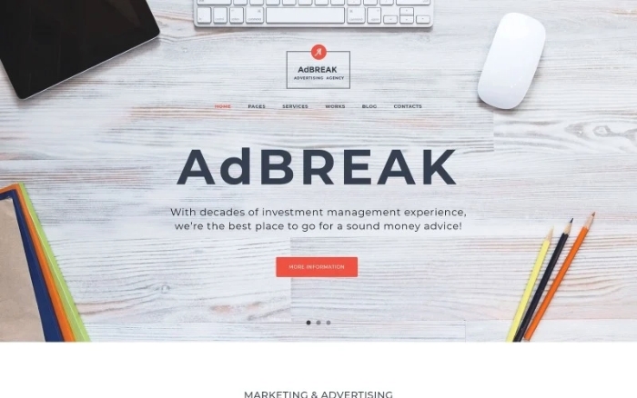 AdBreak – Advertising Company WordPress Theme 1.0.0