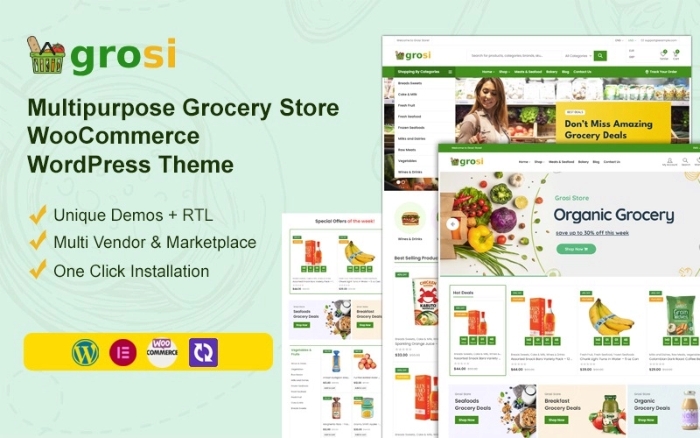 Grosi – Grocery Store WooCommerce WordPress Theme 1.1.9