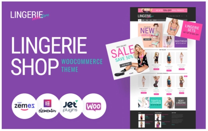 Feminine Lingerie WooCommerce Theme 1.0.1
