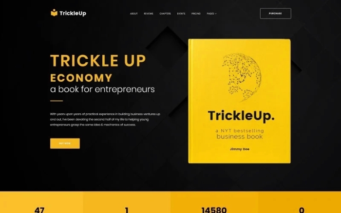 One Page E-book Landing WordPress Theme 1.0.0