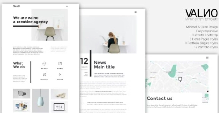 Valno – Minimal Creative Multi page Portfolio WP Theme 1.0