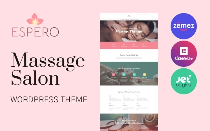 Espero – Massage Salon Responsive WordPress Theme 1.0.0