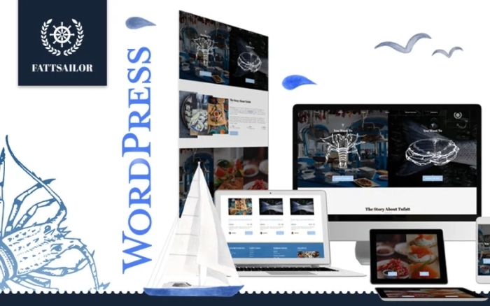 Seafood Restaurant – Fattsailor WordPress Theme 1.0