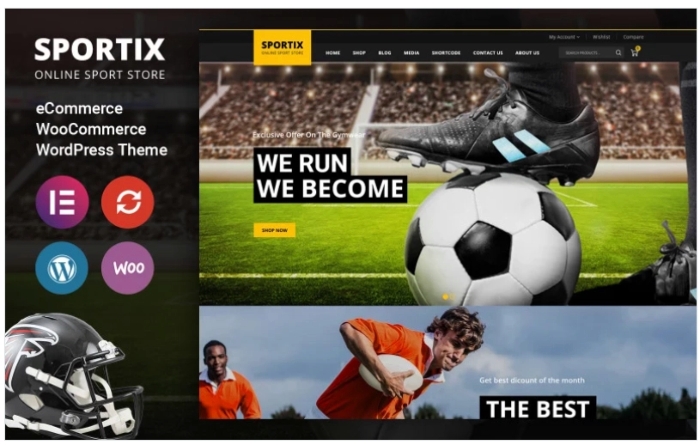 Sportix – Sports Store Woocommerce Theme 1.0