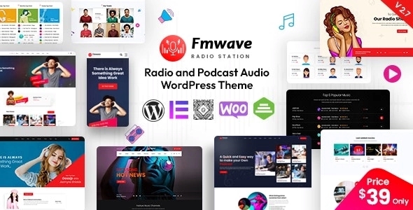 Fmwave – Radio Station WordPress Theme + RTL 2.9.5