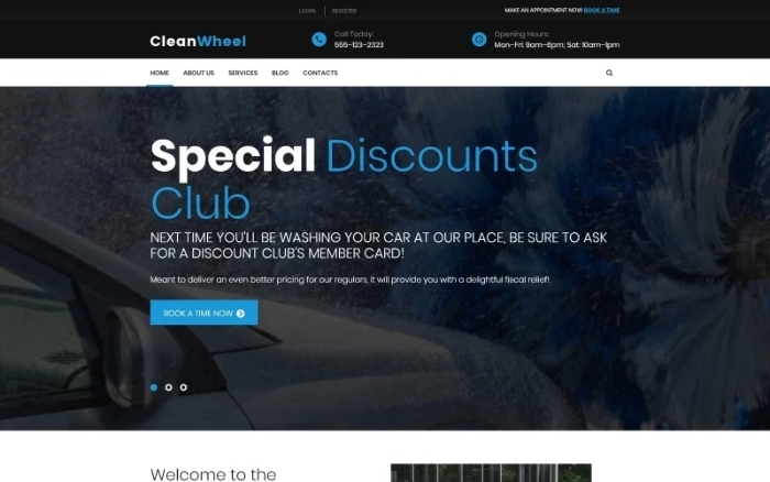 CleanWheel Car Wash WordPress Theme 1.0.0