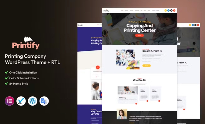 Printify – Printing Company WordPress Theme 3.1.0