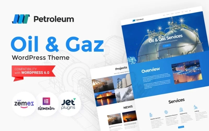 Petroleum – Oil & Gas Company Responsive WordPress Theme 1.0.1