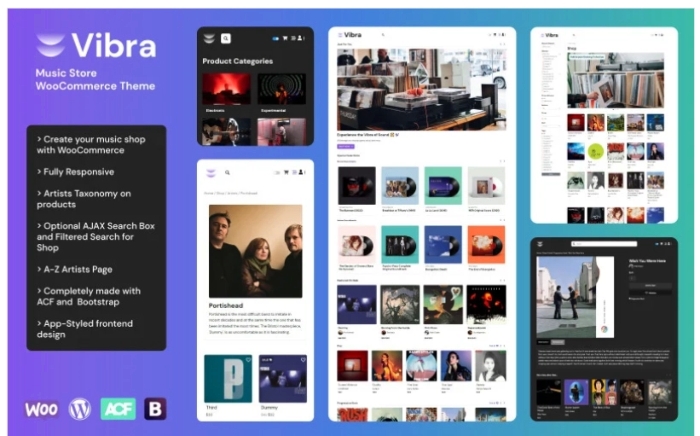 VIBRA - Music Store WooCommerce Theme 1.0