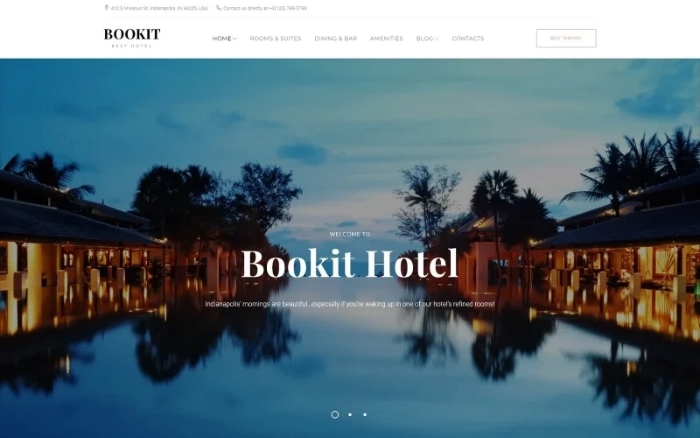 Bookit – Small Hotel WordPress Theme 1.0.0