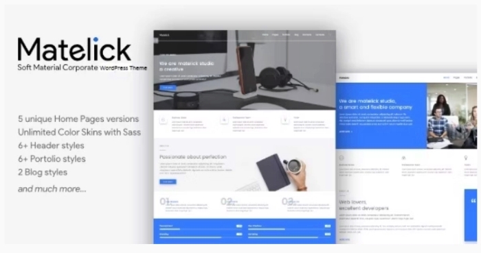 Matelick – Soft Material Corporate WP Theme 1.0