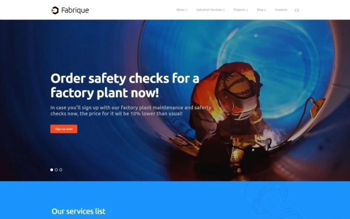 Fabrique – Industrial & Engineering WordPress Theme 1.0.0