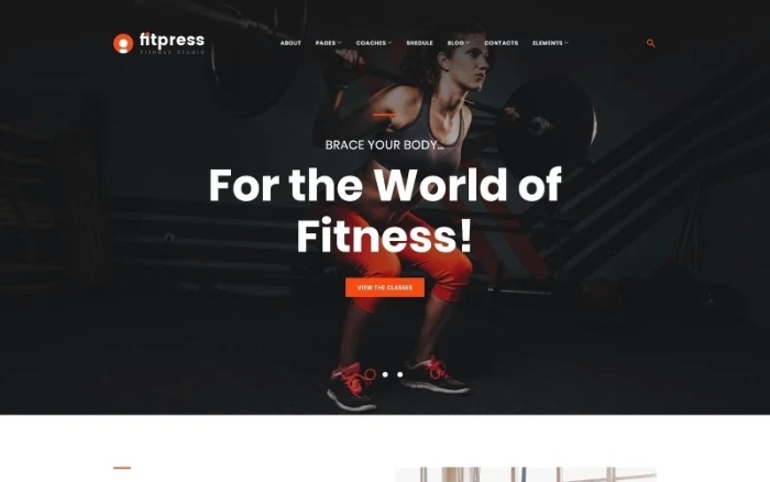 Fitpress β Fitness & Gym WordPress Theme 1.0.0