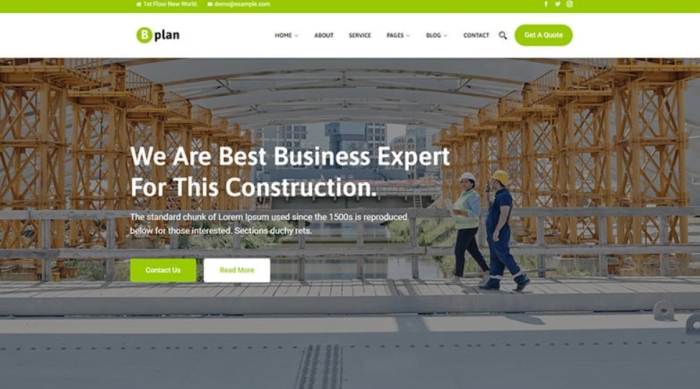 Bplan – Home Plan Construction WordPress Theme 1.0.1