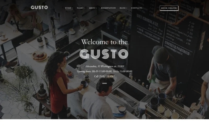 Gusto – Cafe & Restaurant WordPress Theme 1.0.0