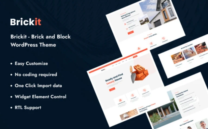 Brickit – Brick and Block WordPress Theme 1.0.1