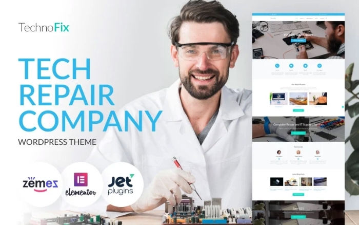 TechnoFix – Tech Repair Company WordPress Theme 1.0.1