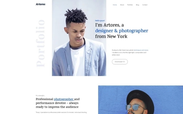 Artores β Personal WordPress Elementor Theme 1.0.0