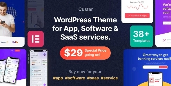 Custar – Software & App WordPress Theme 1.2.3