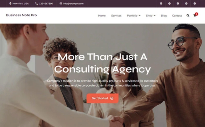 Business Note Pro – Elementor Business WordPress Theme 1.0