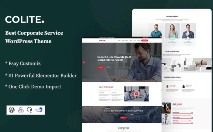 Colite – Corporate Service WordPress Theme 1.0.1