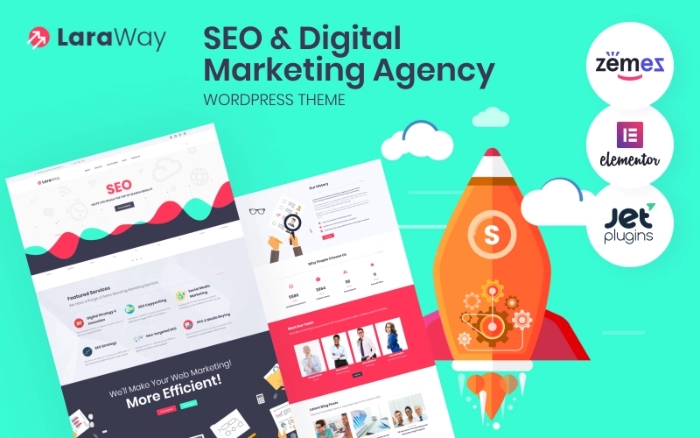 Laraway – SEO & Digital Marketing Agency WordPress Theme 1.0.1