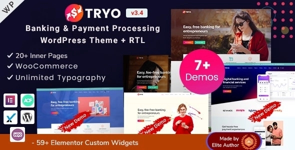 Tryo - Banking Money Transfer & Currency Exchange WP Theme 3.4