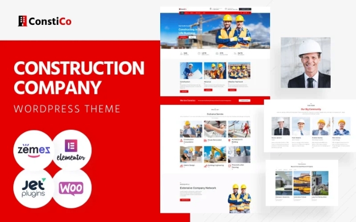 Constico – Construction WP Elementor Theme 1.0.4