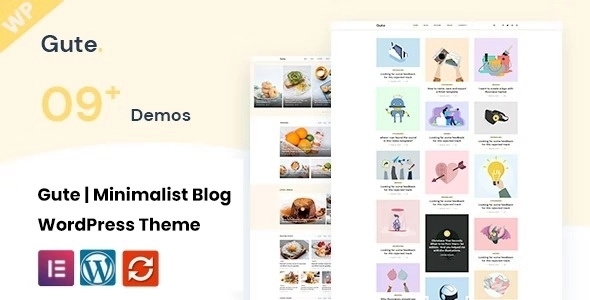 Gute – Minimalist Blog WordPress Theme 2.0