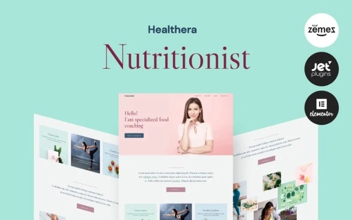 Healthera – Certified Nutritionist WordPress Theme 1.0.1