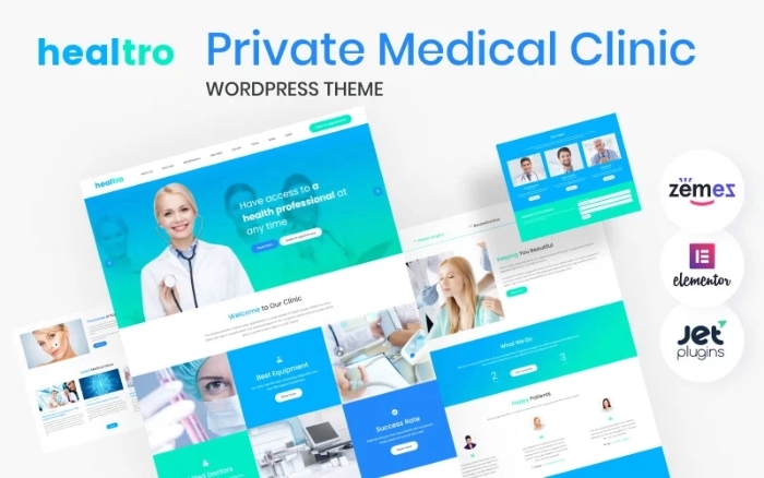 Healtro – Private Medical Clinic WordPress Theme 1.0.0
