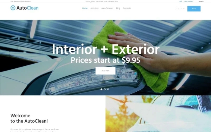 AutoClean – Car Wash & Car Repair WordPress Theme 1.0.0