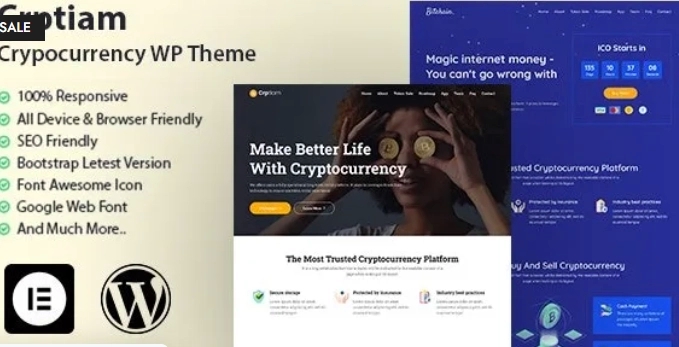 Crptiam β Cryptocurrency WordPress Theme 1.0