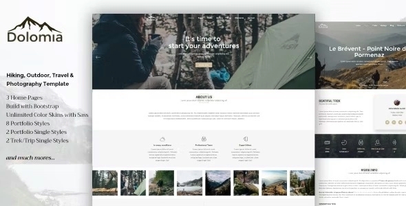 Dolomia - Hiking Outdoor Mountain Guide WP Theme 1.0