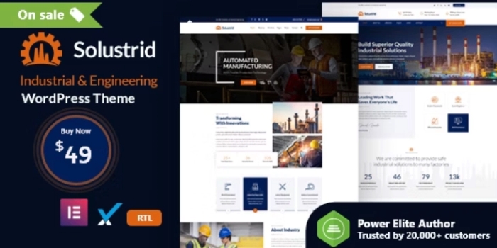 Solustrid – Factory & Industrial Business WP Theme 2.1