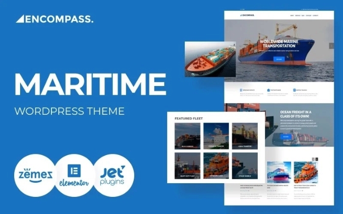 Encompass – Transportation Maritime WordPress Theme 1.0.0