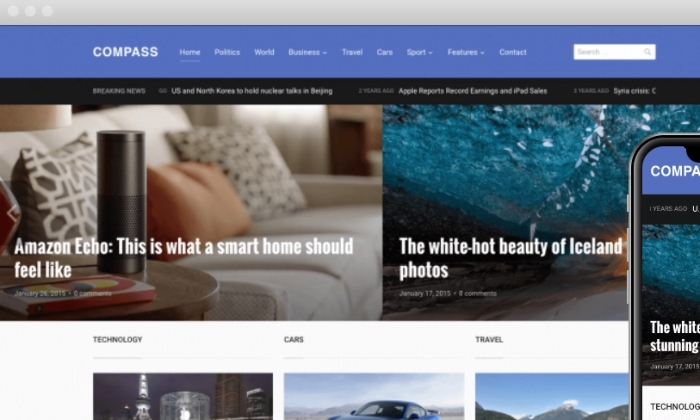 WPZoon Compass WP Theme 1.2.3