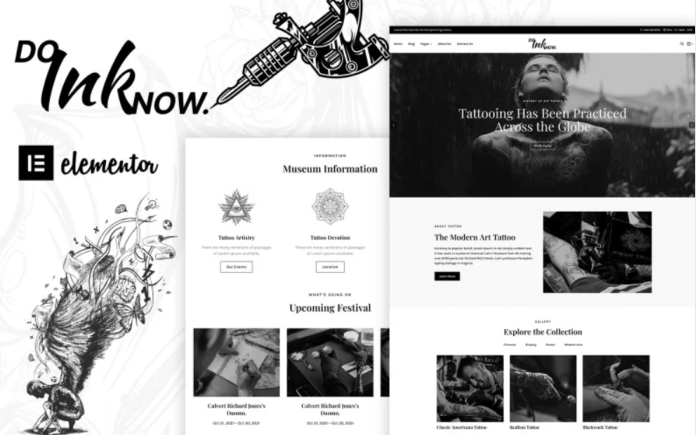 Doinknow – Tattoo Salon WordPress Theme 1.0.0