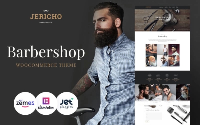 Jericho – Barber Shop Modern WordPress Theme 1.0.0