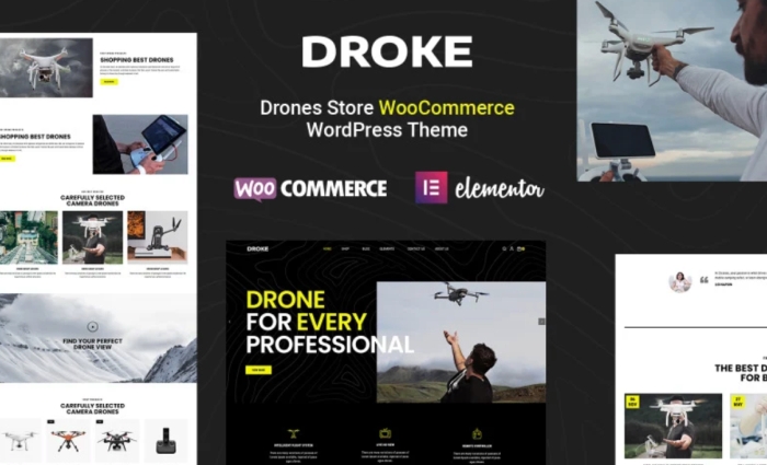 Droke Single Product Drone and Camera WooCommerce Theme 1.0.0